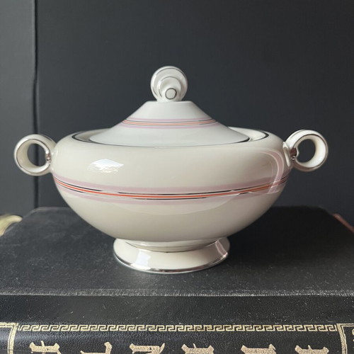 Vintage Porcelain Sugar Bowl Pirkenhammer like new, Art Deco style
