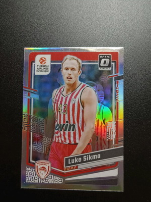 Sikma Olympiakos Silver Optic Card like new Panini Euroleague