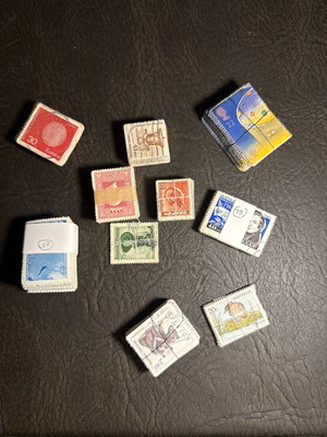 Stamp collection new, 10 bundles (~1000 pieces) from USSR, Australia, Sweden, USA