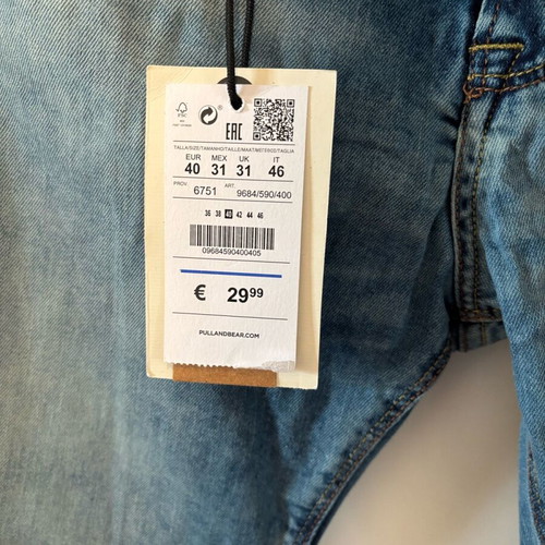 Skinny Jean Pull & Bear blue new, elastic, sizes M and L