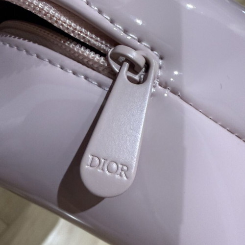 Dior beauty pastel pink cosmetic pouch new