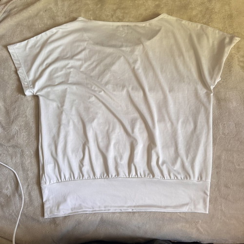 Womens loose see-through tshirt Newcential size S, like new, white