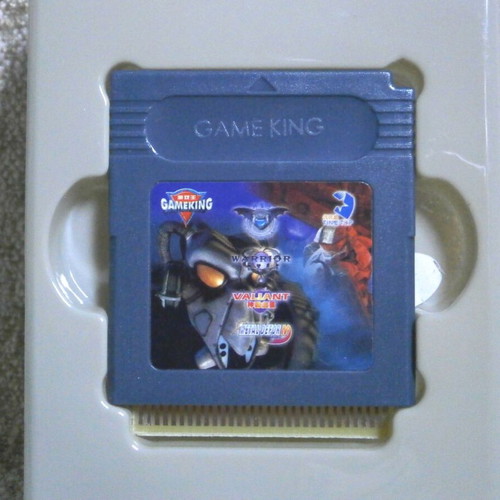 GameKing 4-in-1 cartridge with Clever Hawk Warrior Valiant Metal DeforN action games