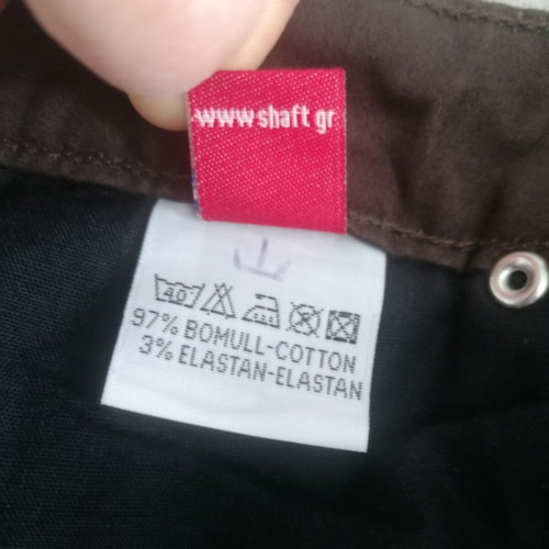 Shaft Jeans Brown velvet texture pants Large new