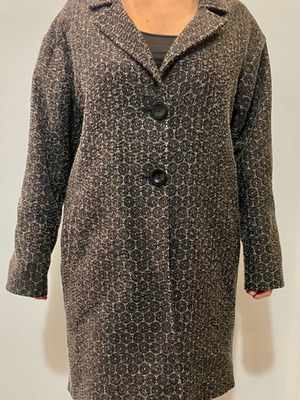 Anastasio Young women's coat like new, black and grey, L/XL