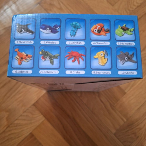 Building blocks sea animals set of 10 new