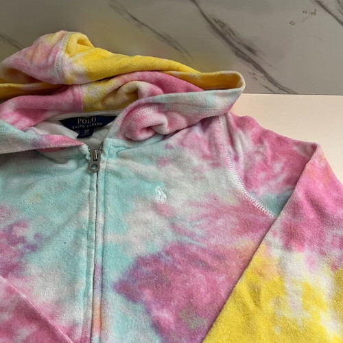Polo Ralph Lauren cardigan used for 7 years old girls pink multicolor