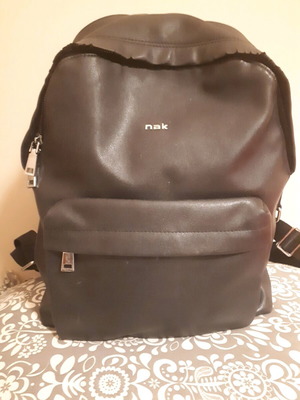Nak leather backpack used black