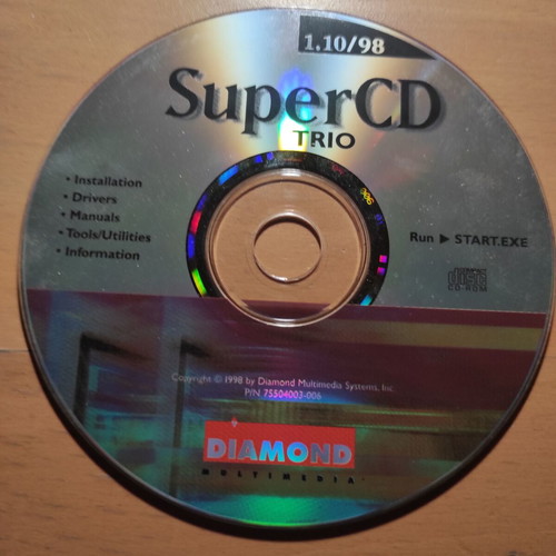 SuperCD Trio 1.10 Diamond Multimedia 1998 σαν καινούργιο