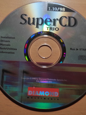 SuperCD Trio 1.10 Diamond Multimedia 1998 σαν καινούργιο