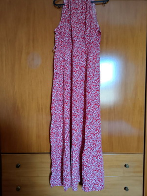 Φλοραλ φόρεμα Shein σαν καινούργιο, άσπρο και κόκκινο, μέγεθος L