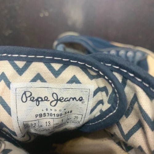 Pepe Jeans shoes used, blue color with laces size 32