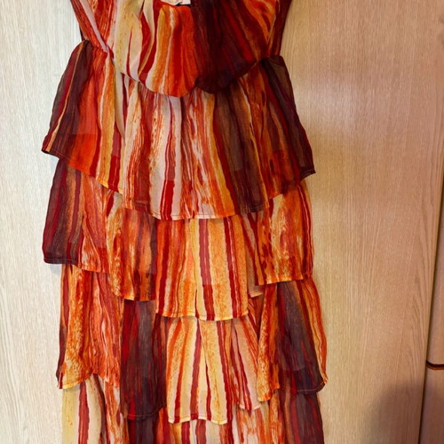 Dress like new, colorful, strapless, size M