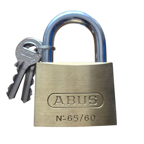 Abus 65/60 brass padlock new, Compact series