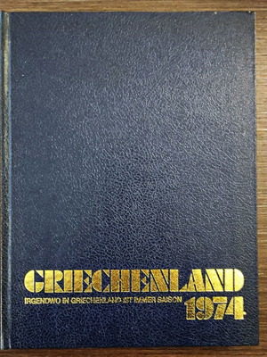 Collectible photo album Greece 1974 like new, German language