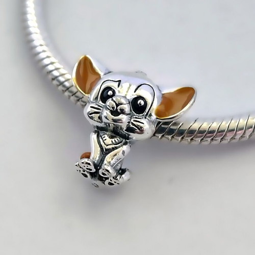 Simba Lion King charm in S925 silver with enamel new