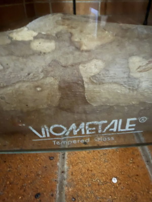 Viometale Curved Fireplace Glass 90×52 cm 7 mm Like New