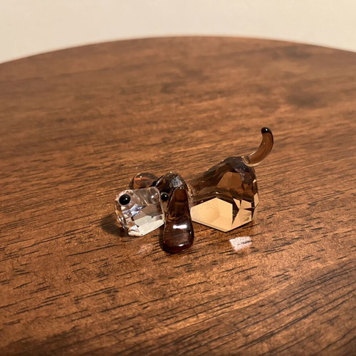 Swarovski Lovlots Dog Basset Hound Peppino crystal figurine new