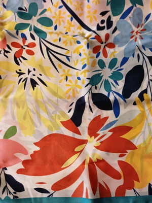 Silk texture scarf new multicolor