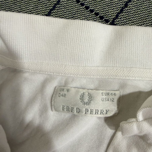 Fred Perry women's long-sleeve polo shirt XXL used, white