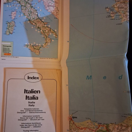 Road map Italy 1998-1999 like new