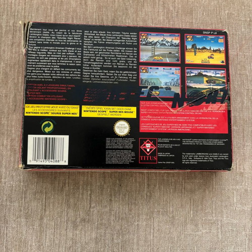 Lamborghini American Challenge Nintendo SNES used Greek version