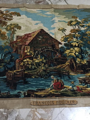 Ръчно изработена бродерия “Le Moulin” – 80x65 см – Франсоа Буше (Royal Paris)