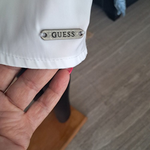 Guess blouse white, like new, oversized fit XS to medium