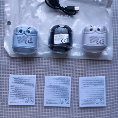 TWS Wireless In-Ear Headphones New with Transparent Modern Design