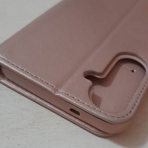 Phone Wallet Case for Samsung Galaxy S21 FE like new, pink gold