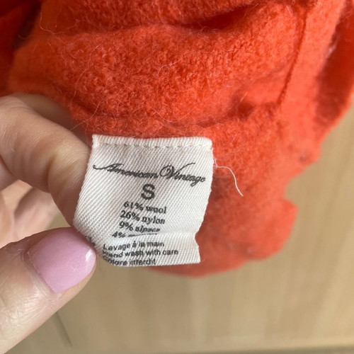 American Vintage cardigan used, wool, orange