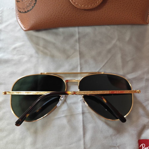 Ray Ban RB3625 Aviator Sunglasses 58 Size Like New Green