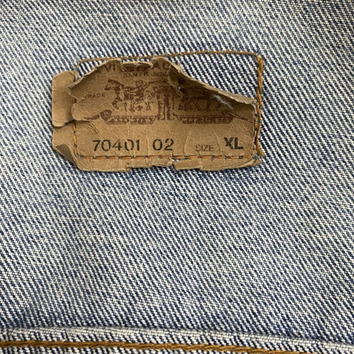 Levi's Vintage 80s-90s Trucker Denim Jacket 70401 02 XL like new