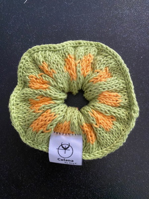 Πλεκτό scrunchie βαμβακερό καινούργιο με διαφορετικό παιχνίδι χρωμάτων