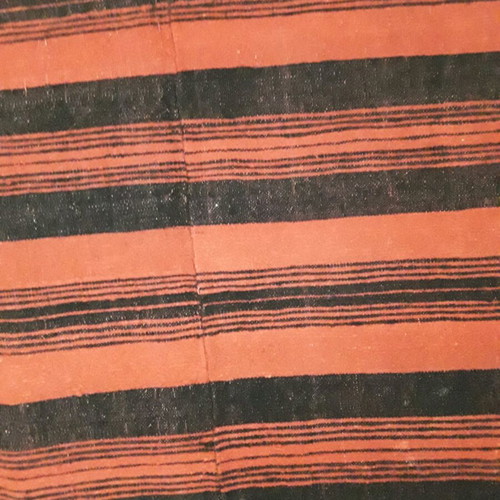 Woven blanket used, red and black 1.60x1.90 m