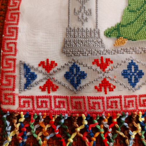 Greek tchevres in tulle, rare silk 1949