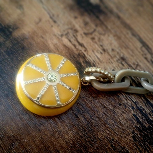Marc by Marc Jacobs bracelet with yellow and grey charm