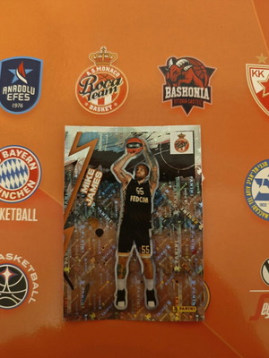 Αυτοκόλλητο Mike James Euroleague Panini 2024-25 καινούργιο #51