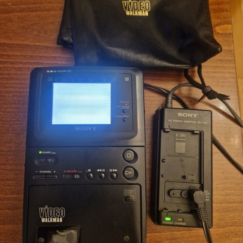 Sony GV-8E PAL Video Walkman μεταχειρισμένο, vintage φορητό σύστημα 1988