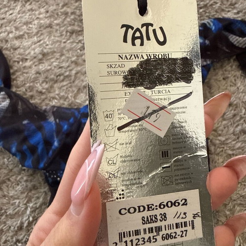 Midi dress TATU Fashion with zebra print and rhinestones, new, size 38