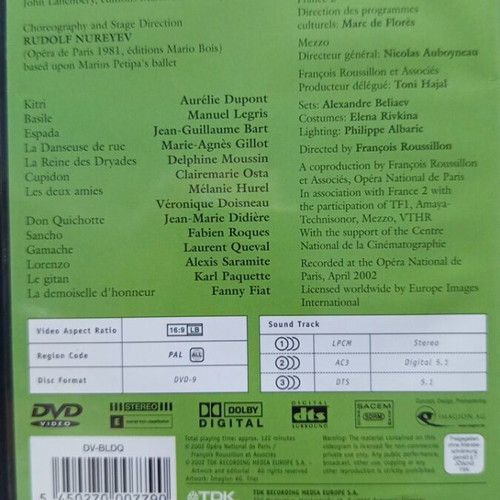 Don Quichotte ballet DVD new, classical genre