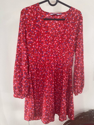 Red polka dot Zara dress like new