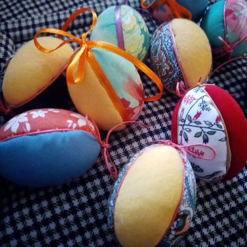 Set of 10 decorative Easter eggs like new, handmade