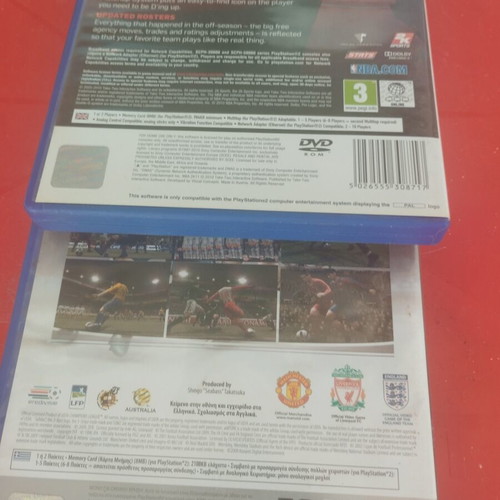NBA 2K11 and Pro Evolution Soccer 2010 PS2 games used, sports