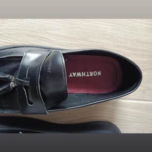 Northway Leather Loafer Black size 43 like new