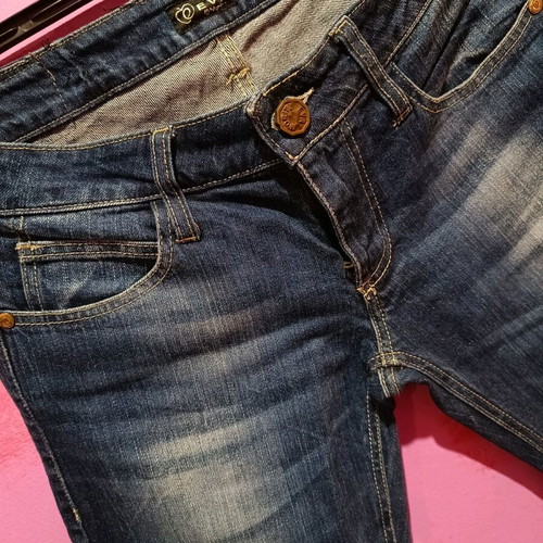 Eva crop low-rise jeans size M like new, blue