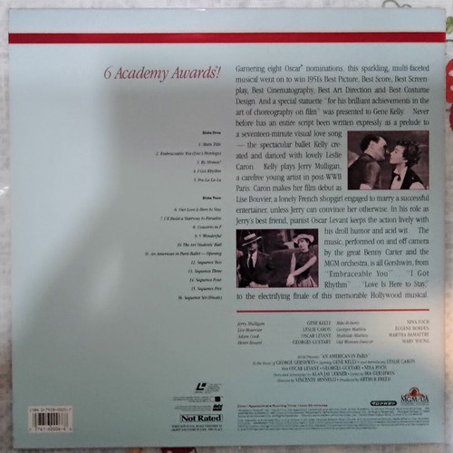 An American in Paris LaserDisc like new, musical