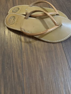 Tory Burch παντόφλες δέρμα σαν καινούργιο, καφέ, νούμερο 36
