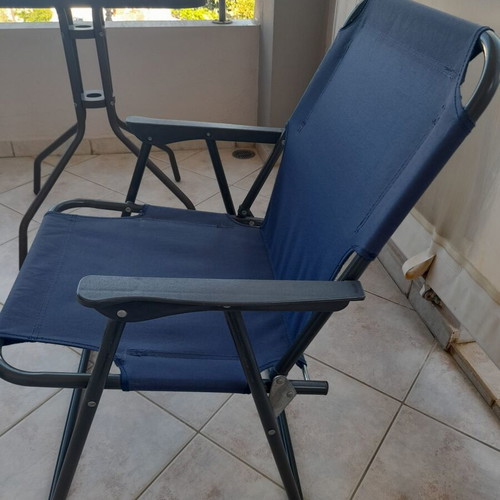 Beach chair like new, height 75cm, width 53cm