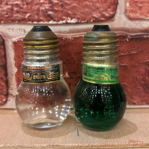 Evelt liqueur miniatures new, 2x30ml Maraschino and Peppermint